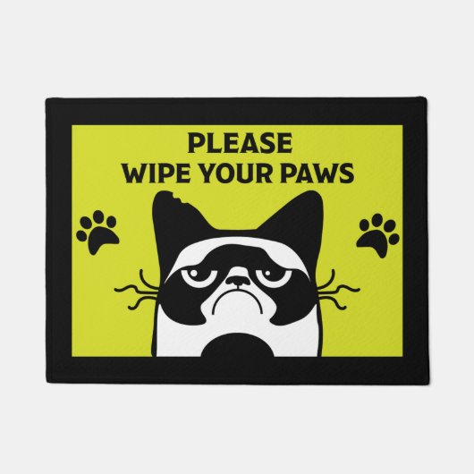 猫愛人ホームアクセサリーの装飾 ドアマット (正面)