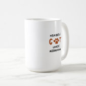 猫愛好会会員マグカップ コーヒーマグカップ (正面右)