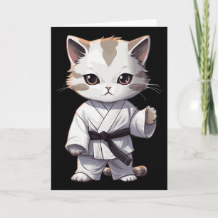 猫愛好家のための空手かわいい子猫武道キティ カード