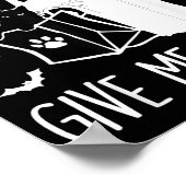 猫愛好家のための面白い黒猫がお菓子を忘れた ポスター (角)