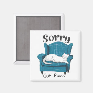 猫愛好家のための「予定あり」面白グッズ マグネット
