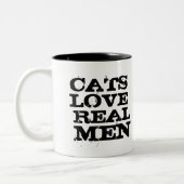 猫愛実質の人のマグ ツートーンマグカップ (左)