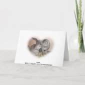 猫愛挨拶状 カード (裏面)