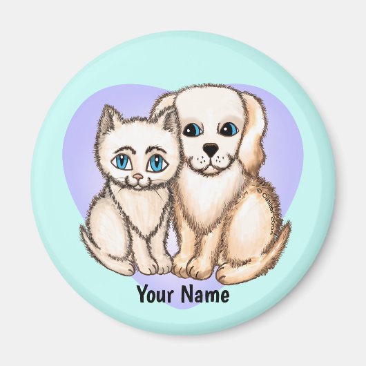 猫愛犬 マグネット (正面)