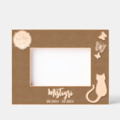 猫愛記念 レーザー彫刻フレーム (正面)