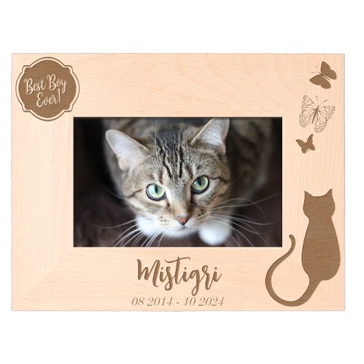 猫愛記念 レーザー彫刻フレーム