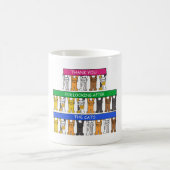 猫感謝していの世話をする コーヒーマグカップ (中央)