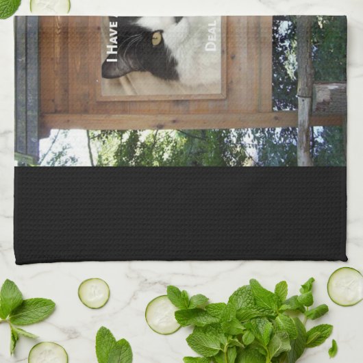 猫態度 キッチンタオル (折り畳み)