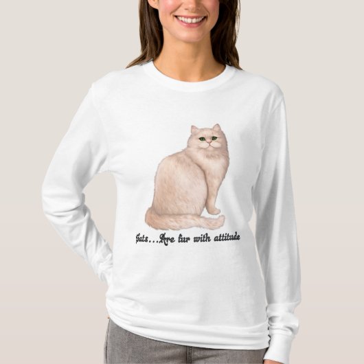 猫態度 Tシャツ (正面)