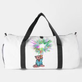 猫懐中電灯 ダッフルバッグ (裏面)