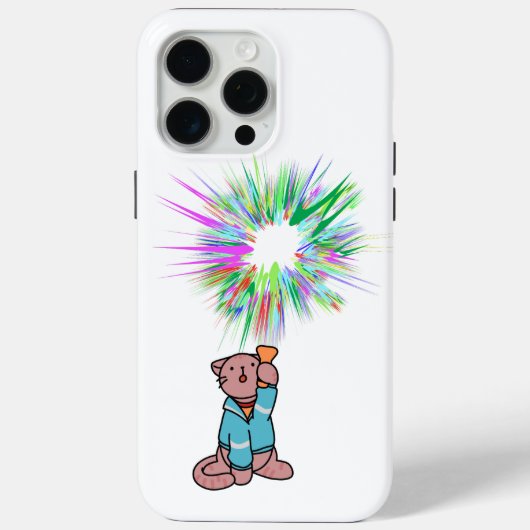 猫懐中電灯 Case-Mate iPhoneケース (裏面)