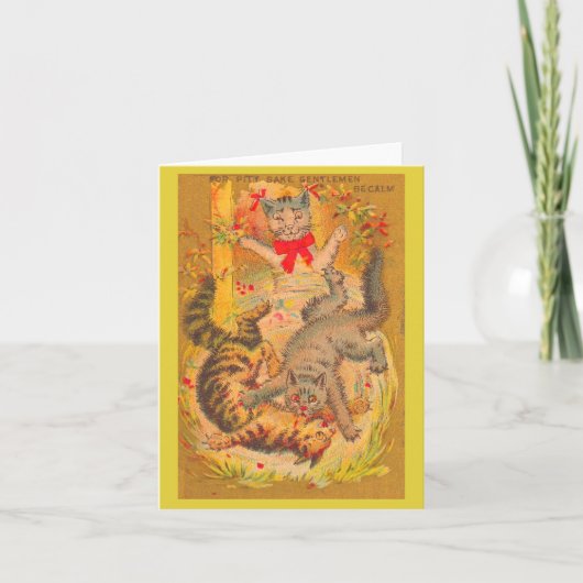 猫戦 ノートカード (正面)