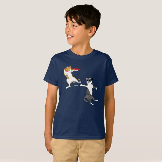 猫戦 Tシャツ (正面フル)