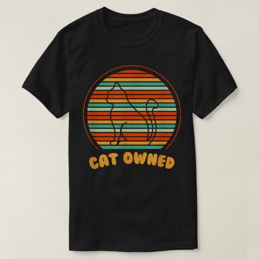 猫所有フレンズ猫好きバディ猫ママF Tシャツ (デザイン正面)