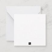 猫手話の「愛してる」 ノートカード (裏面)