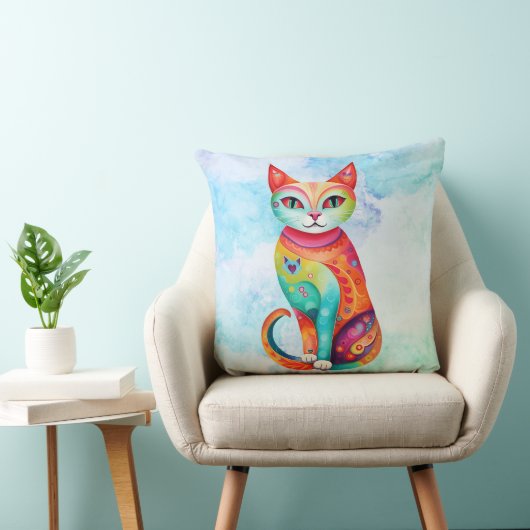 猫投げ枕 クッション (椅子)