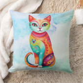 猫投げ枕 クッション (ブランケット)