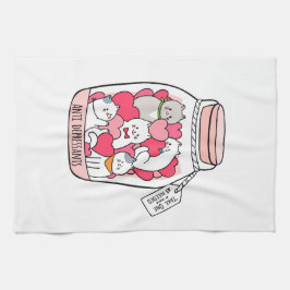 猫抗うつおもしろい猫好き キッチンタオル