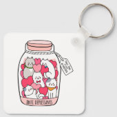 猫抗うつおもしろい猫好き キーホルダー (裏面)