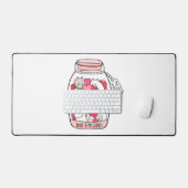 猫抗うつおもしろい猫好き デスクマット (キーボード&マウス)