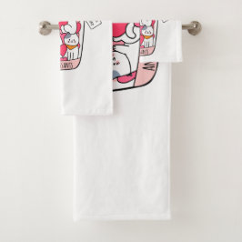 猫抗うつおもしろい猫好き バスタオルセット