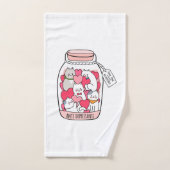 猫抗うつおもしろい猫好き バスタオルセット (ハンドタオル)