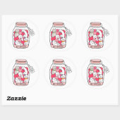 猫抗うつおもしろい猫好き ラウンドシール (シート)