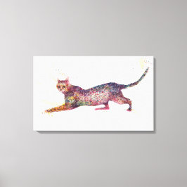 猫抽象芸術 キャンバスプリント