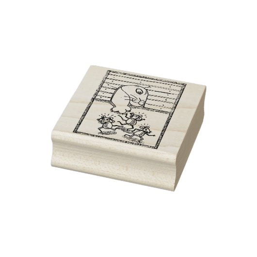 猫捕獲ネズミ、マウスホールゴム印 ラバースタンプ (スタンプ)