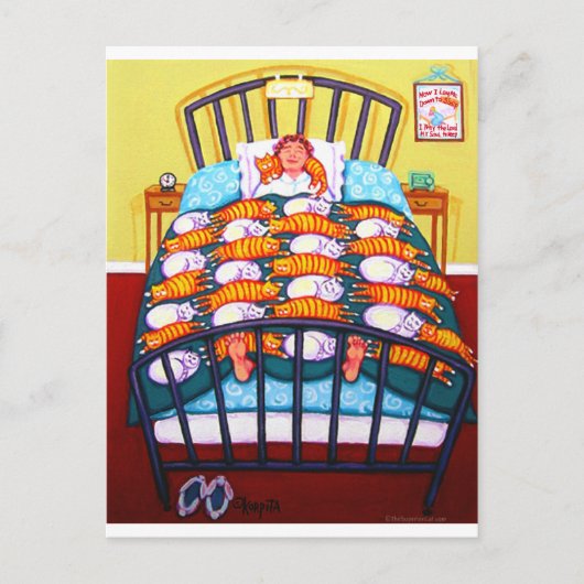 猫掛け ポストカード (正面)