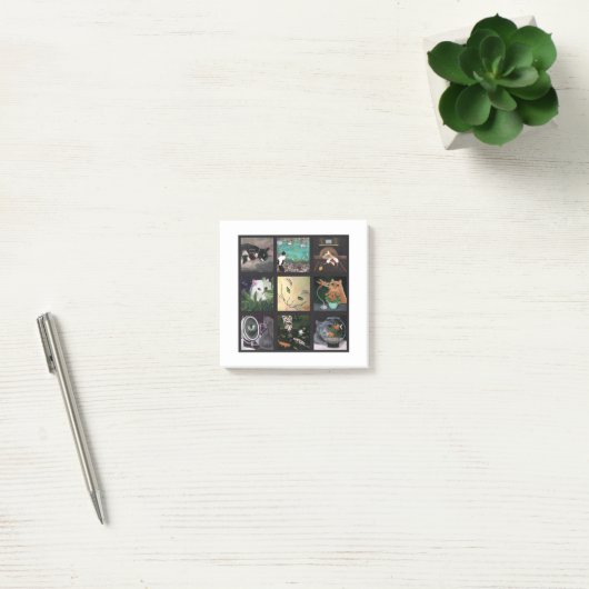 猫掛け。猫のおもしろい ポストイット (オフィス)