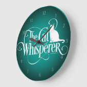 『猫探偵』 ラージ壁時計 (傾斜)