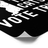 猫救が政治の猫のユーモアをおもしろいあばねる ポスター (角)