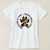 猫救助養子縁組Tシャツ
