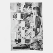 『猫教室の規律』 キッチンタオル (縦)