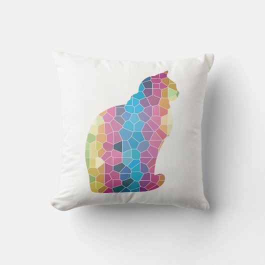 猫数々の可逆 クッション (正面)