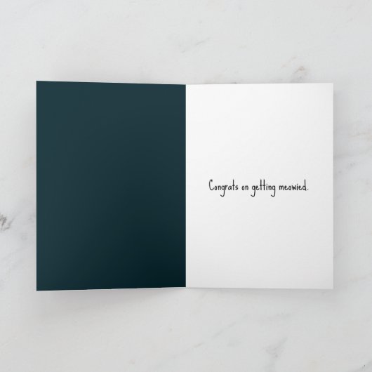 猫新郎新婦 カード (内部)