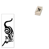 猫族の国内猫ストレッチ ラバースタンプ (押印)