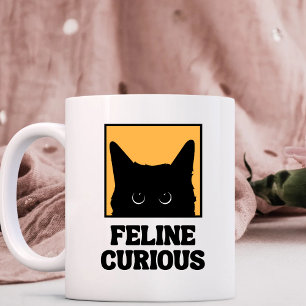 猫族の好奇心猫好きマグ ツートーンマグカップ
