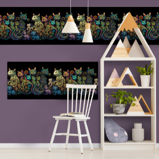 猫族の様式色による黒いフリーズポスター|過去記事 ポスター