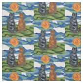 猫日によっては芸術が夢を見ます ファブリック (見本)