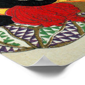 猫日本のとの女の子・月岡芳年 ポスター (角)