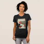 猫日本のとの女の子・月岡芳年 Tシャツ (正面フル)