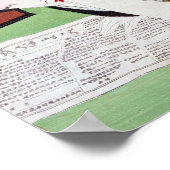 猫日本のを飼った月岡芳年 ポスター (角)