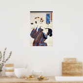 猫日本のを飼った歌川国芳 ポスター (キッチン)