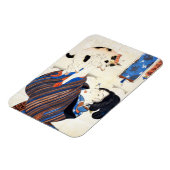 猫日本のを飼った歌川国芳 マグネット (左側)