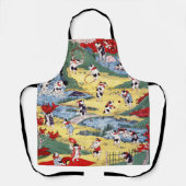 猫日本の国・歌川国利 エプロン (正面)