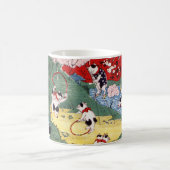 猫日本の国・歌川国利 コーヒーマグカップ (中央)