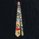 猫日本の国・歌川国利 ネクタイ<br><div class="desc">歌川国利（うたがわくにとし、1847年～1899年）は、明治時代の浮世絵作家。引用文：ウィキペディア</div>