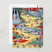 猫日本の国・歌川国利 ポストカード (正面/裏面)